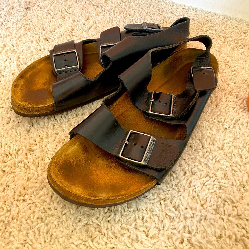Birkenstock Milano size 41 with a vibram sole